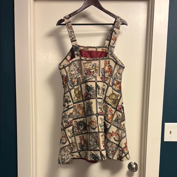 Cat Print Dress - Picture 3 of 5